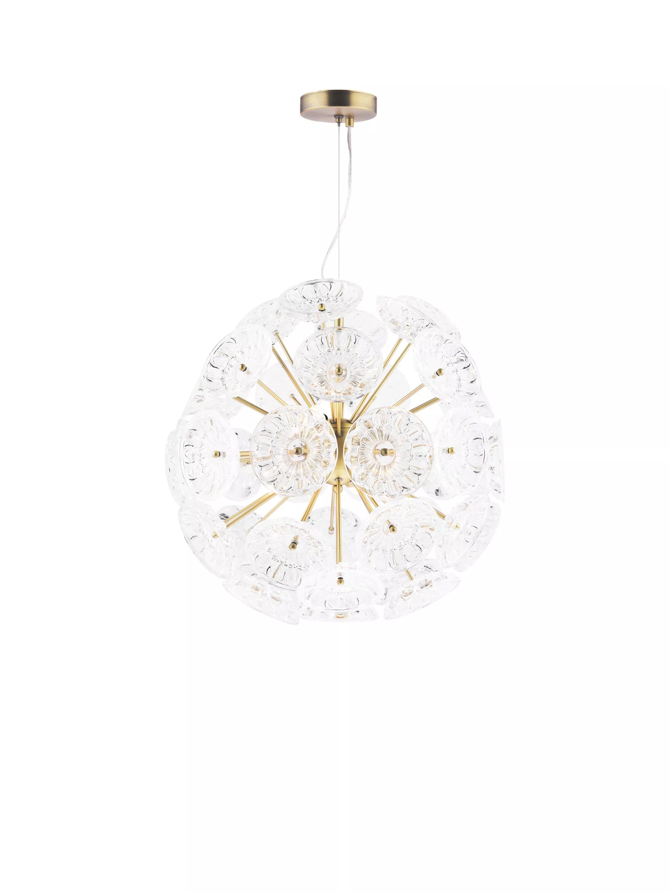Laura Ashley Elwick pendant light antique brass (British brand)