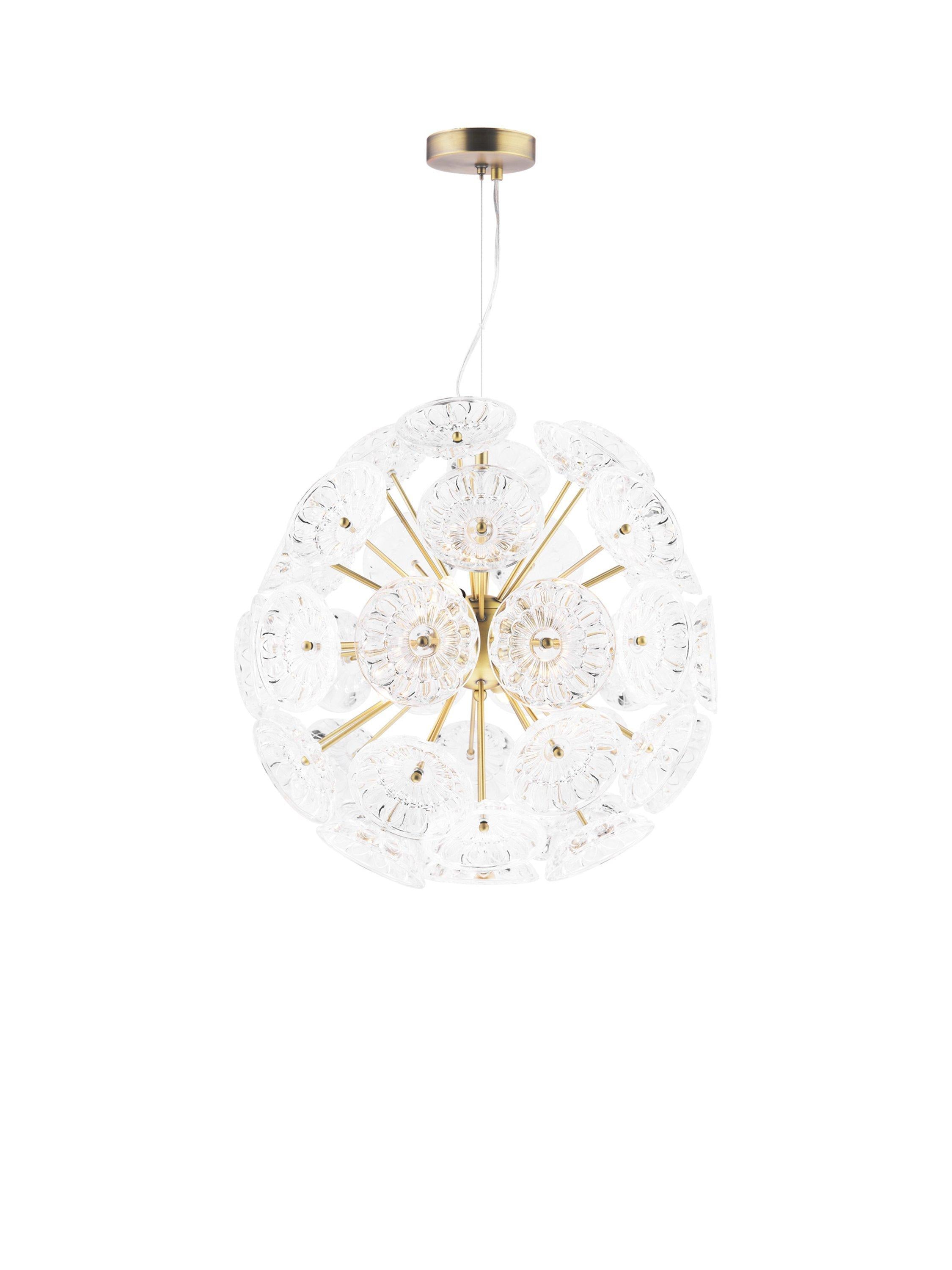 Laura Ashley Elwick pendant light antique brass (British brand)