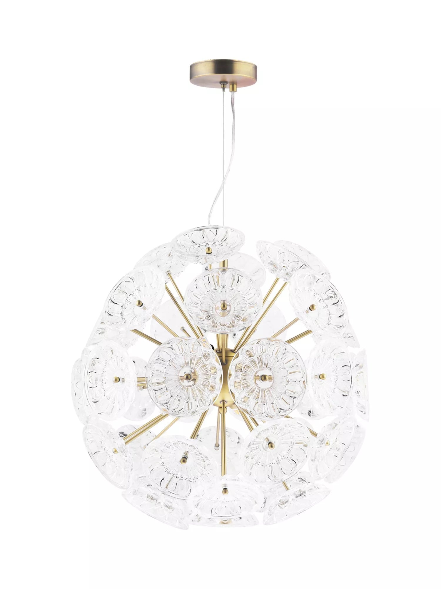 Laura Ashley Elwick pendant light antique brass (British brand)