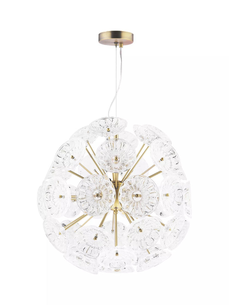 Laura Ashley Elwick pendant light antique brass (British brand)