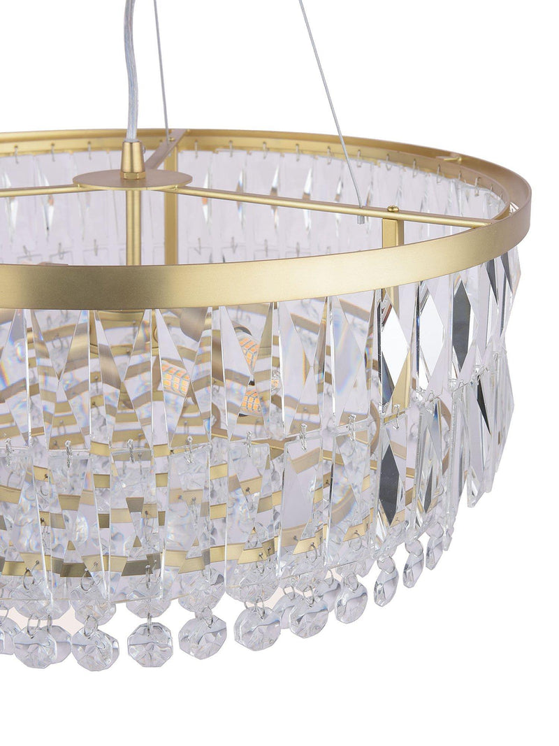 Laura Ashley Rhosill Grand ceiling light in antique brass - British product