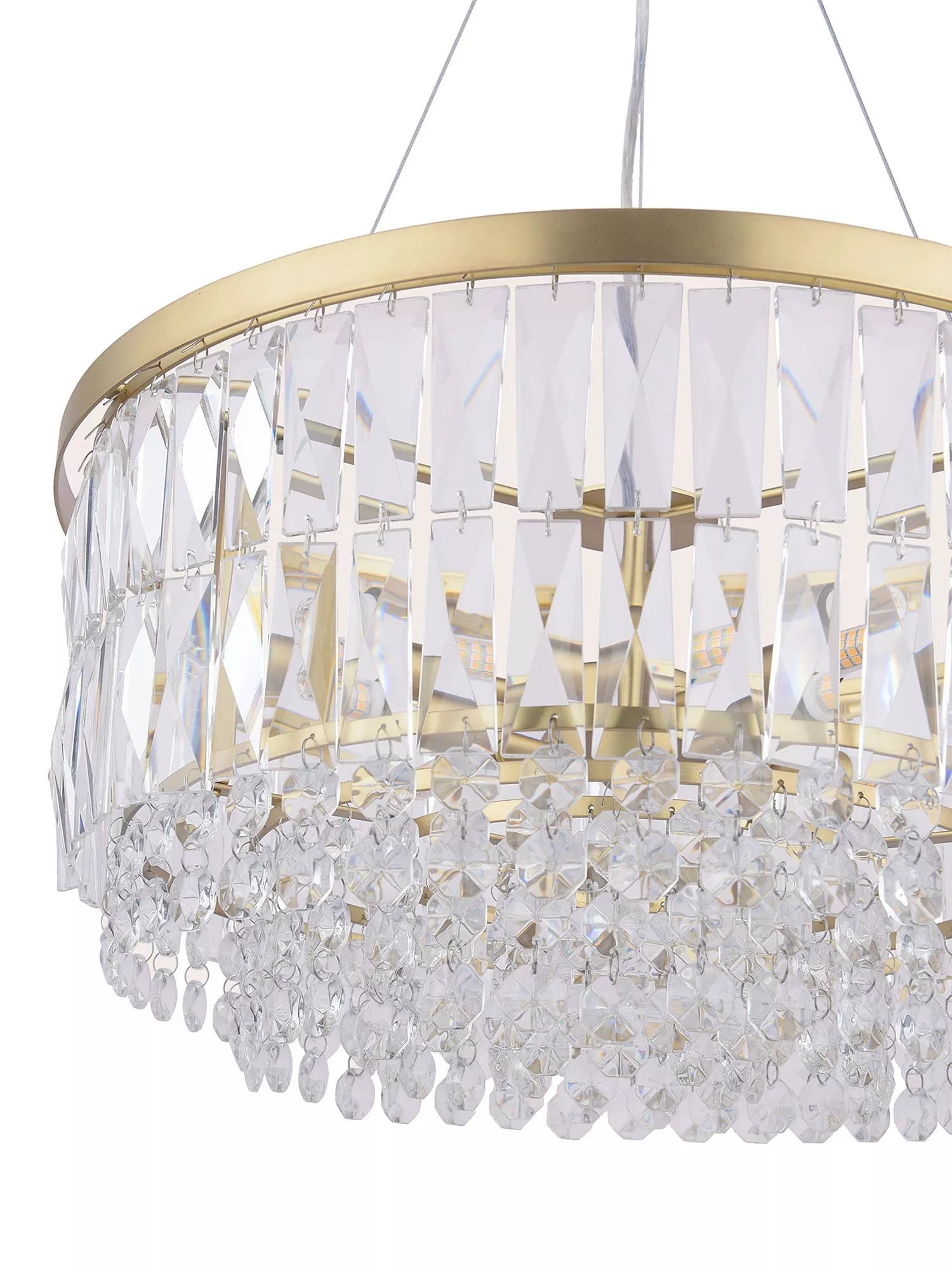 Laura Ashley Rhosill Grand ceiling light in antique brass - British product