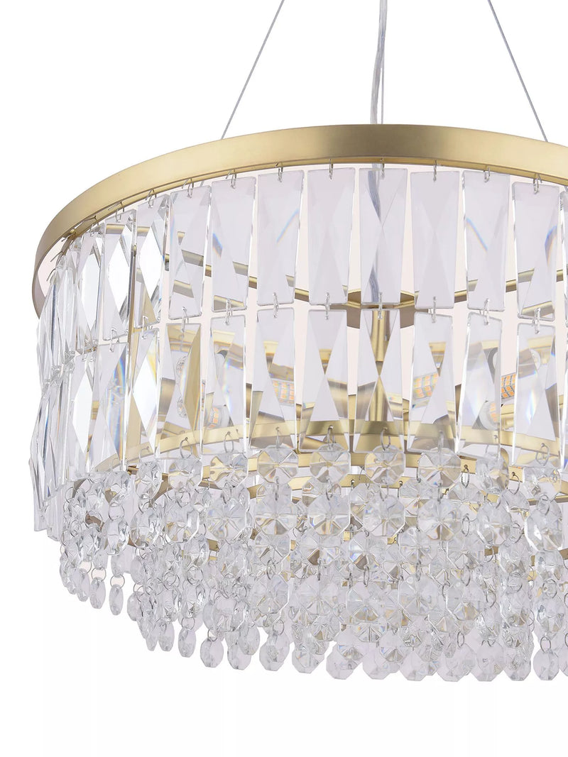 Laura Ashley Rhosill Grand ceiling light in antique brass - British product
