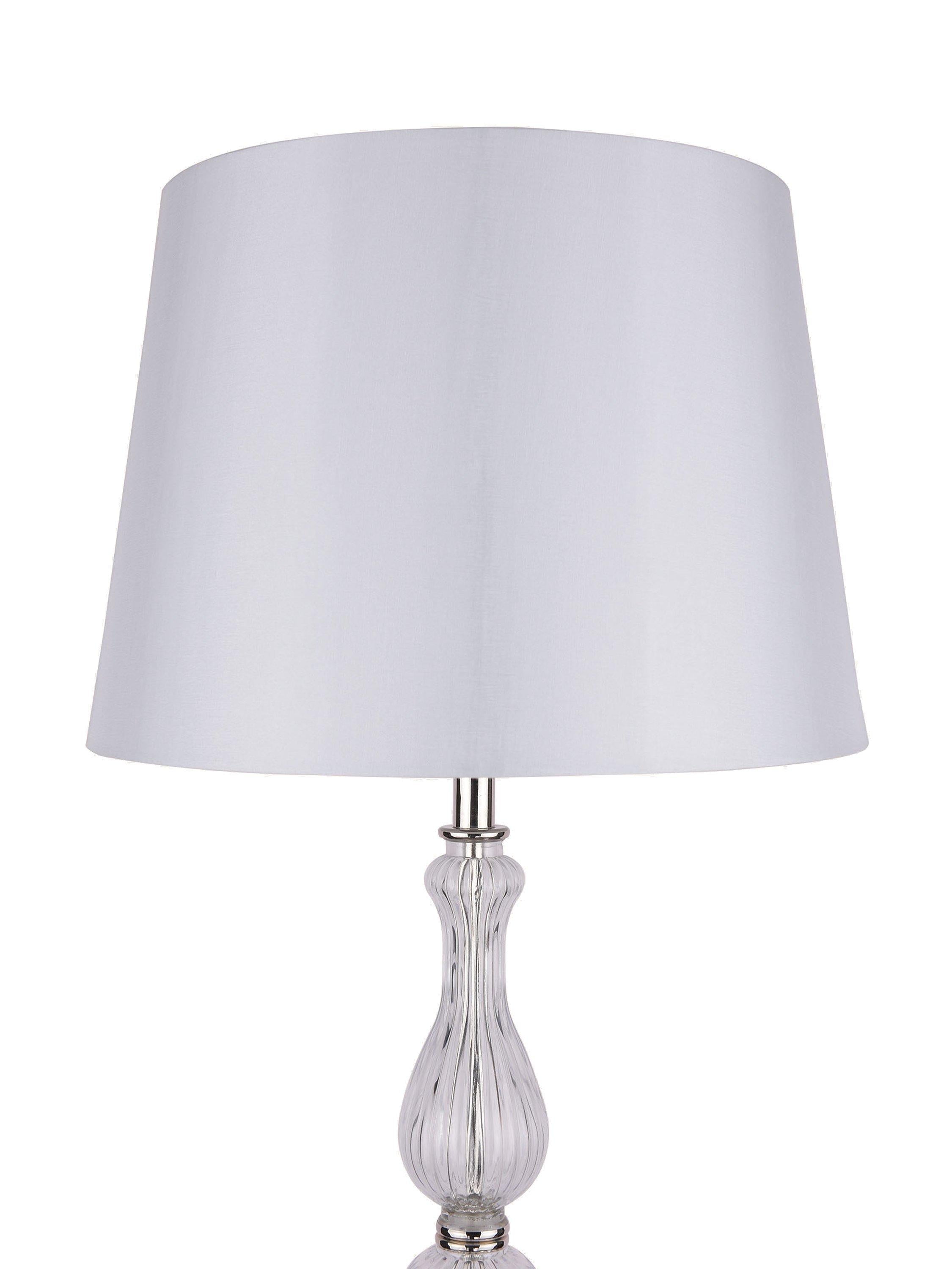 Laura Ashley floor lamp polished nickel silk shade, imported from the UK