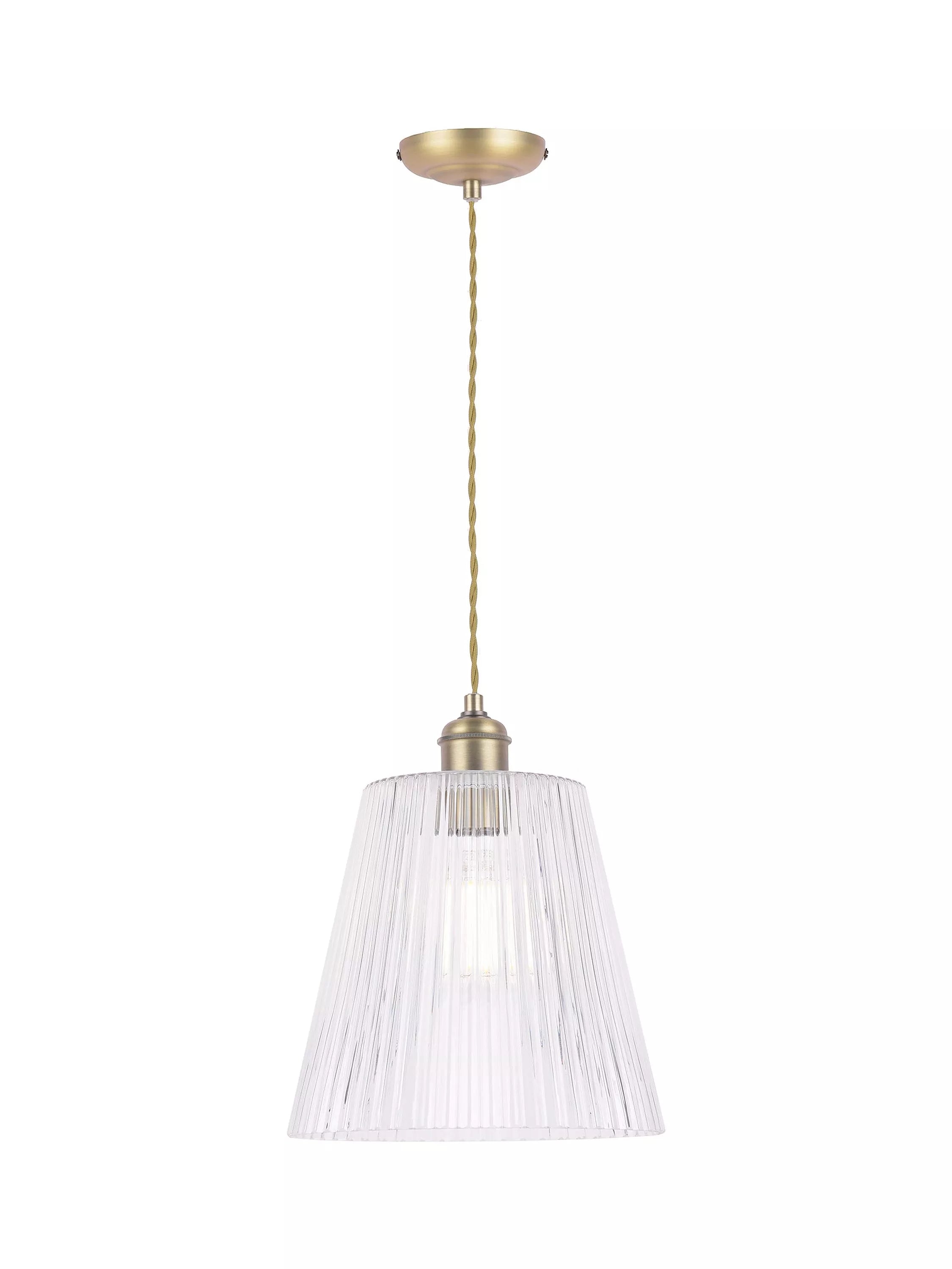 Laura Ashley Callaghan pendant ceiling light antique brass (British brand)