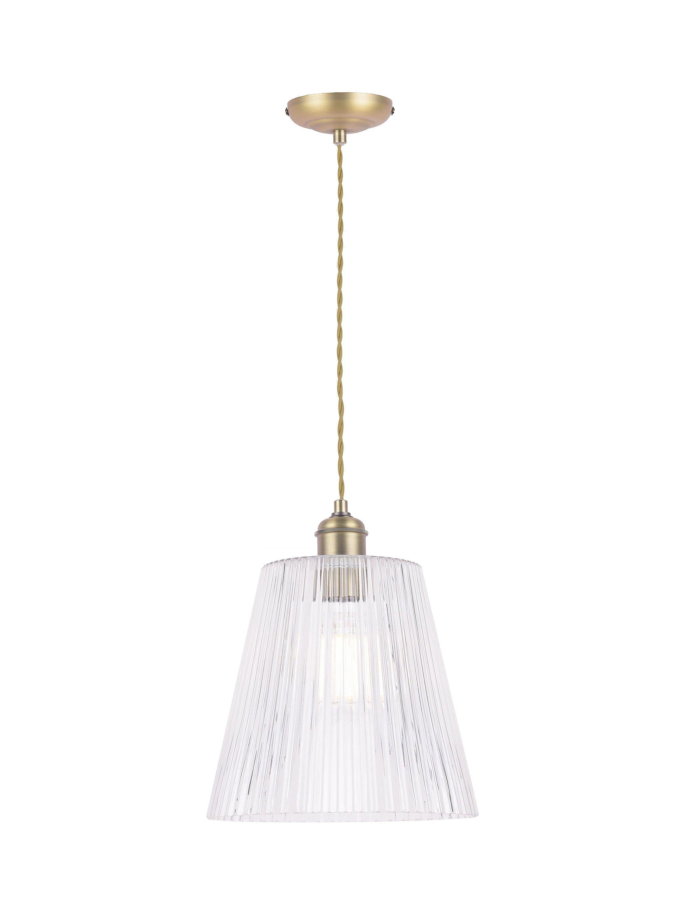 Laura Ashley Callaghan pendant ceiling light antique brass (British brand)