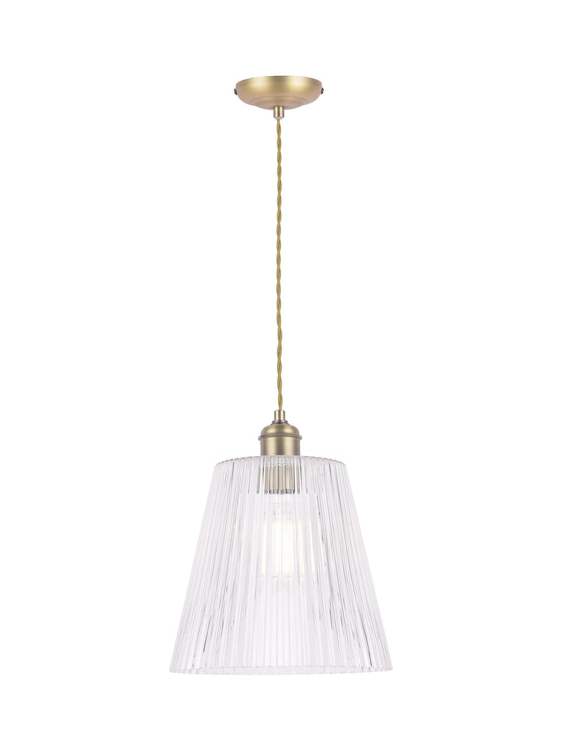 Laura Ashley Callaghan pendant ceiling light antique brass (British brand)