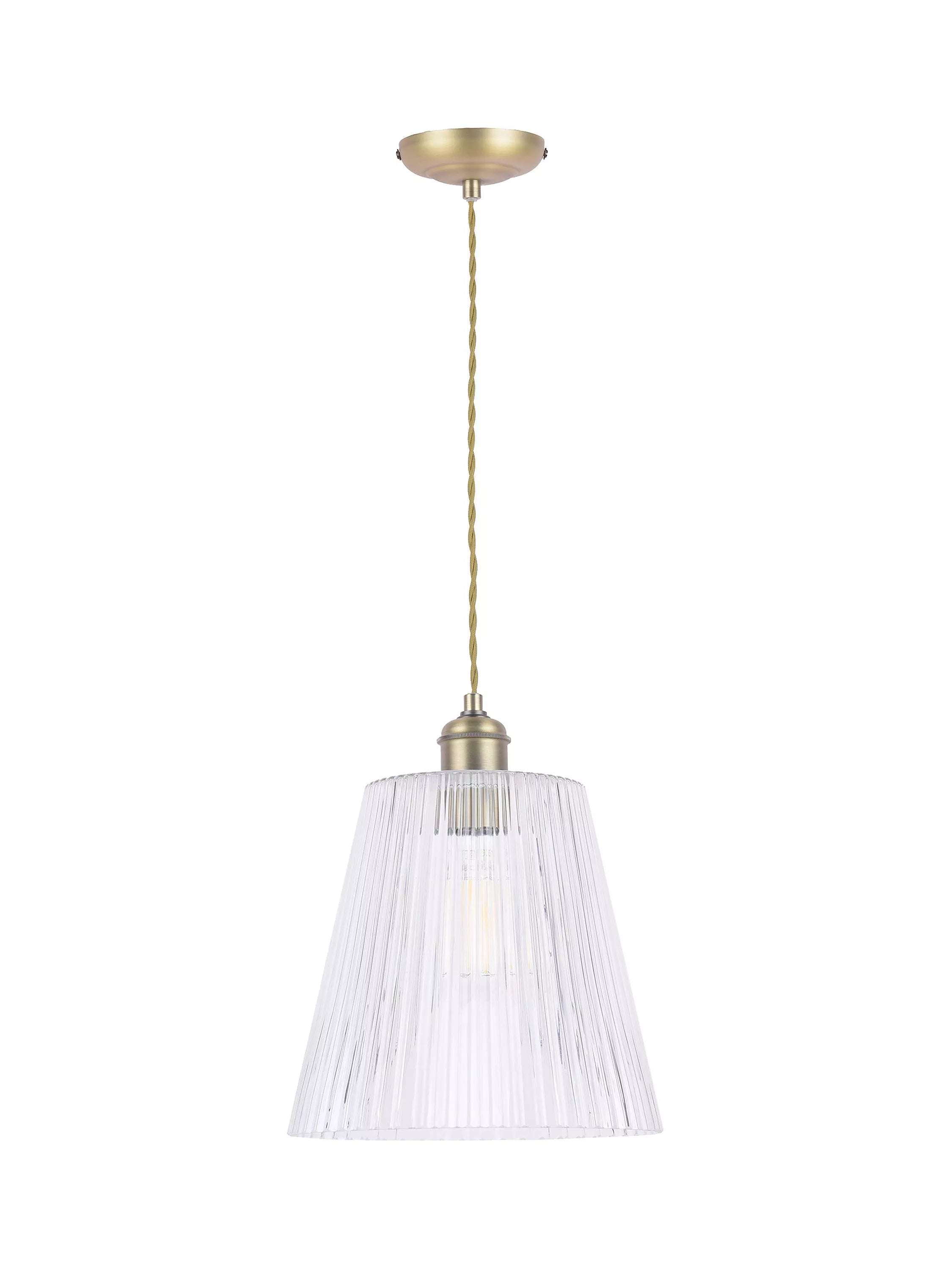 Laura Ashley Callaghan pendant ceiling light antique brass (British brand)