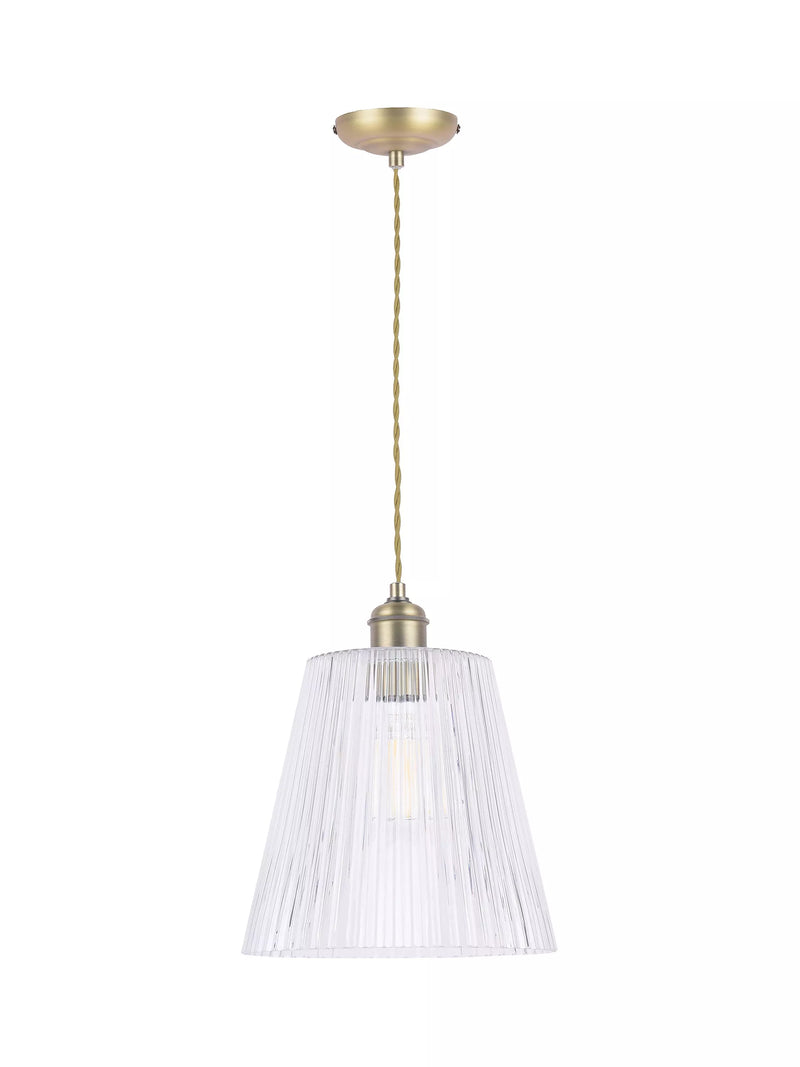 Laura Ashley Callaghan pendant ceiling light antique brass (British brand)