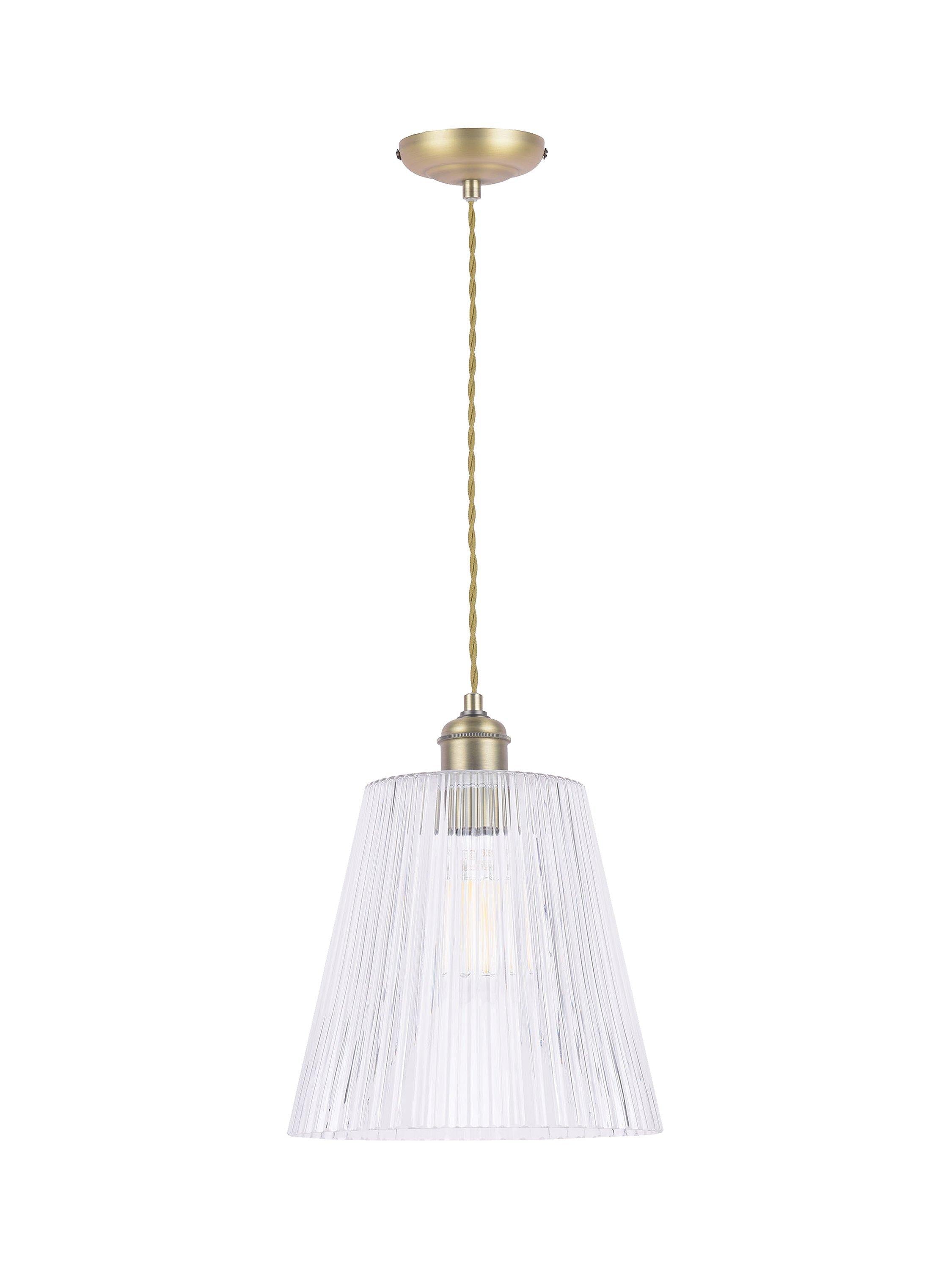 Laura Ashley Callaghan pendant ceiling light antique brass (British brand)
