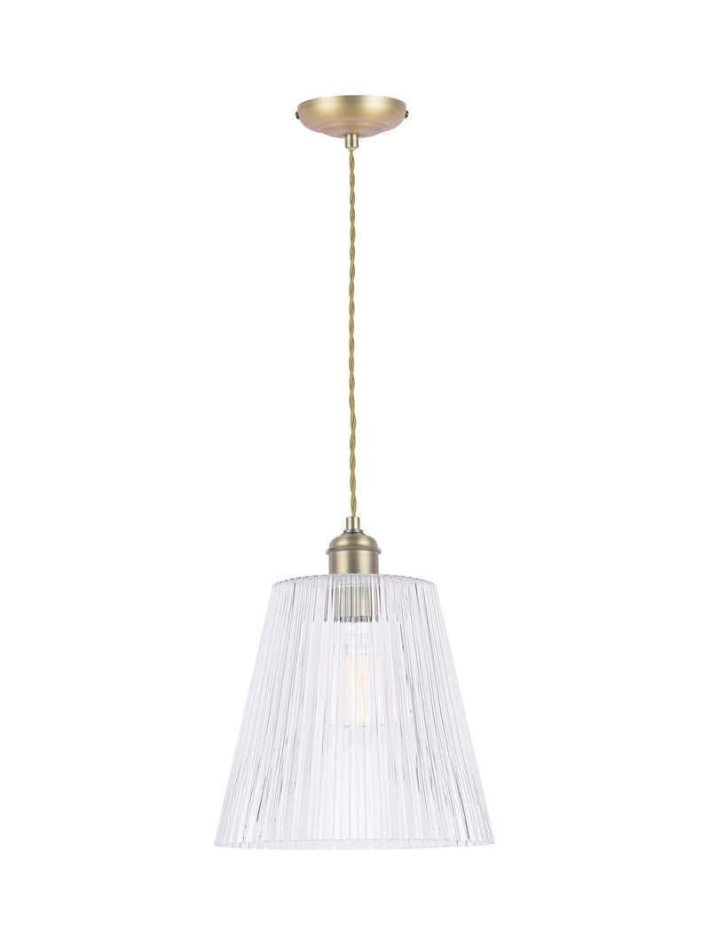 Laura Ashley Callaghan pendant ceiling light antique brass (British brand)