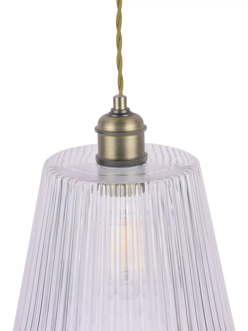Laura Ashley Callaghan pendant ceiling light antique brass (British brand)