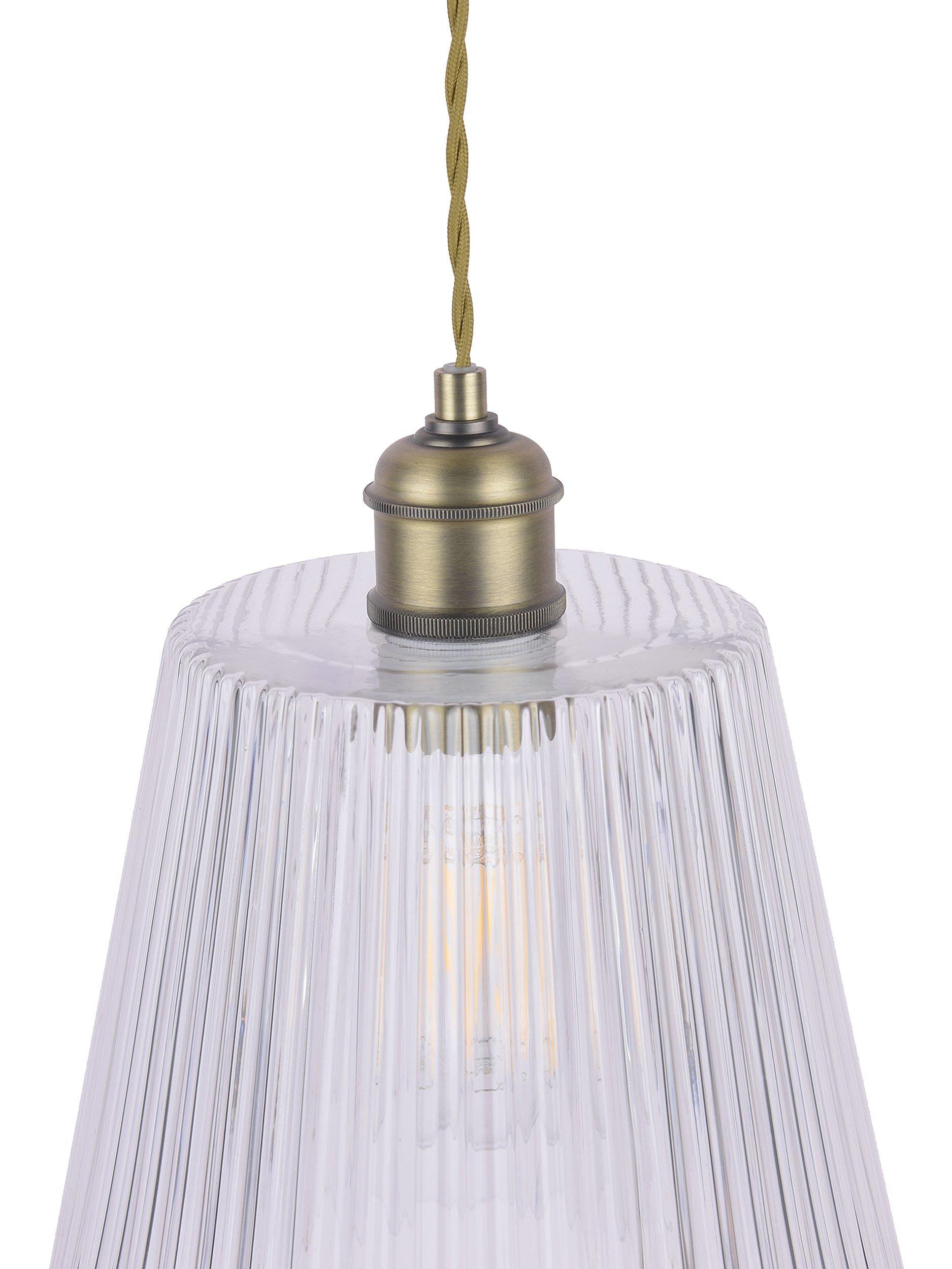 Laura Ashley Callaghan pendant ceiling light antique brass (British brand)