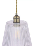 Laura Ashley Callaghan pendant ceiling light antique brass (British brand)