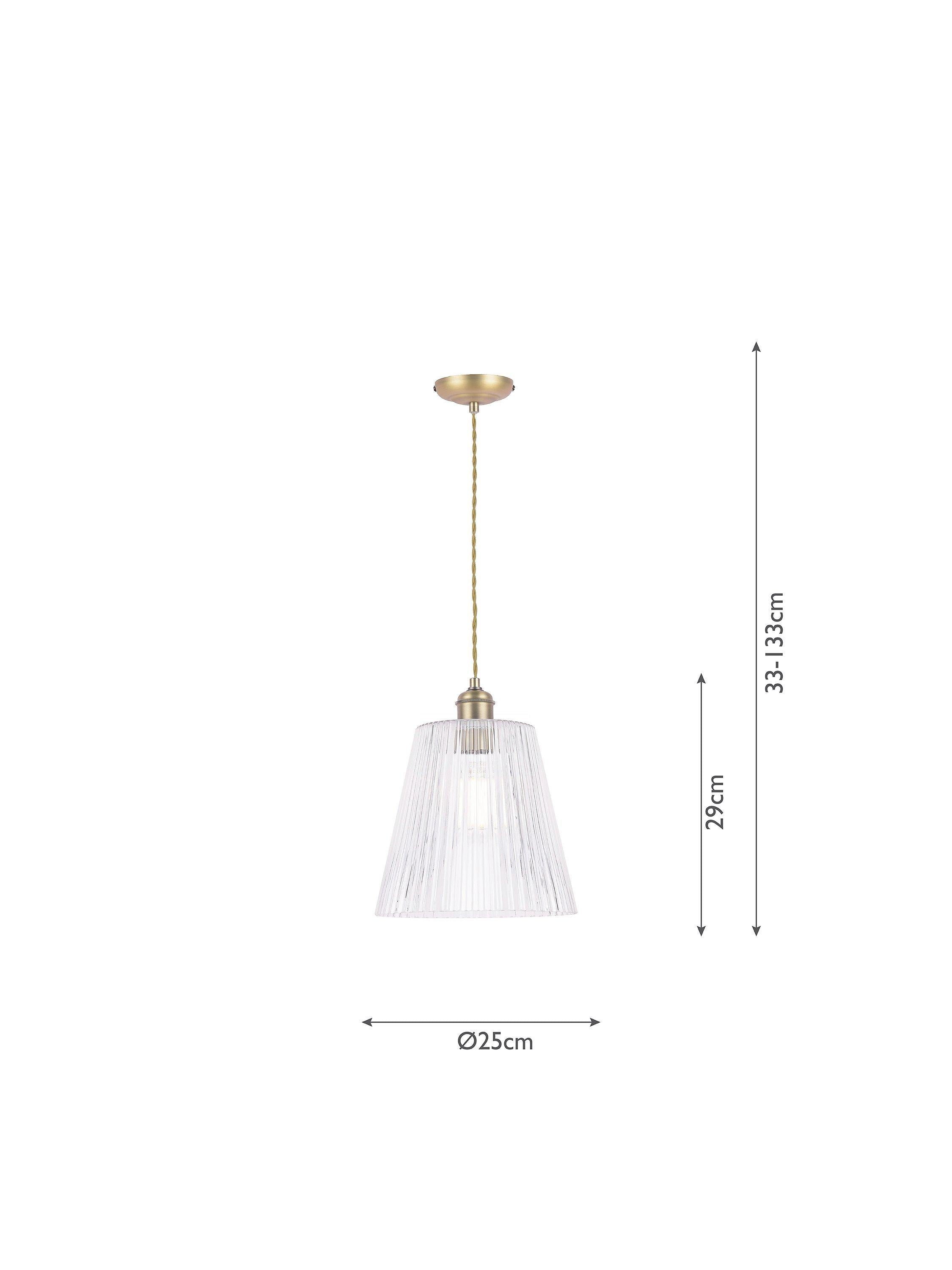 Laura Ashley Callaghan pendant ceiling light antique brass (British brand)