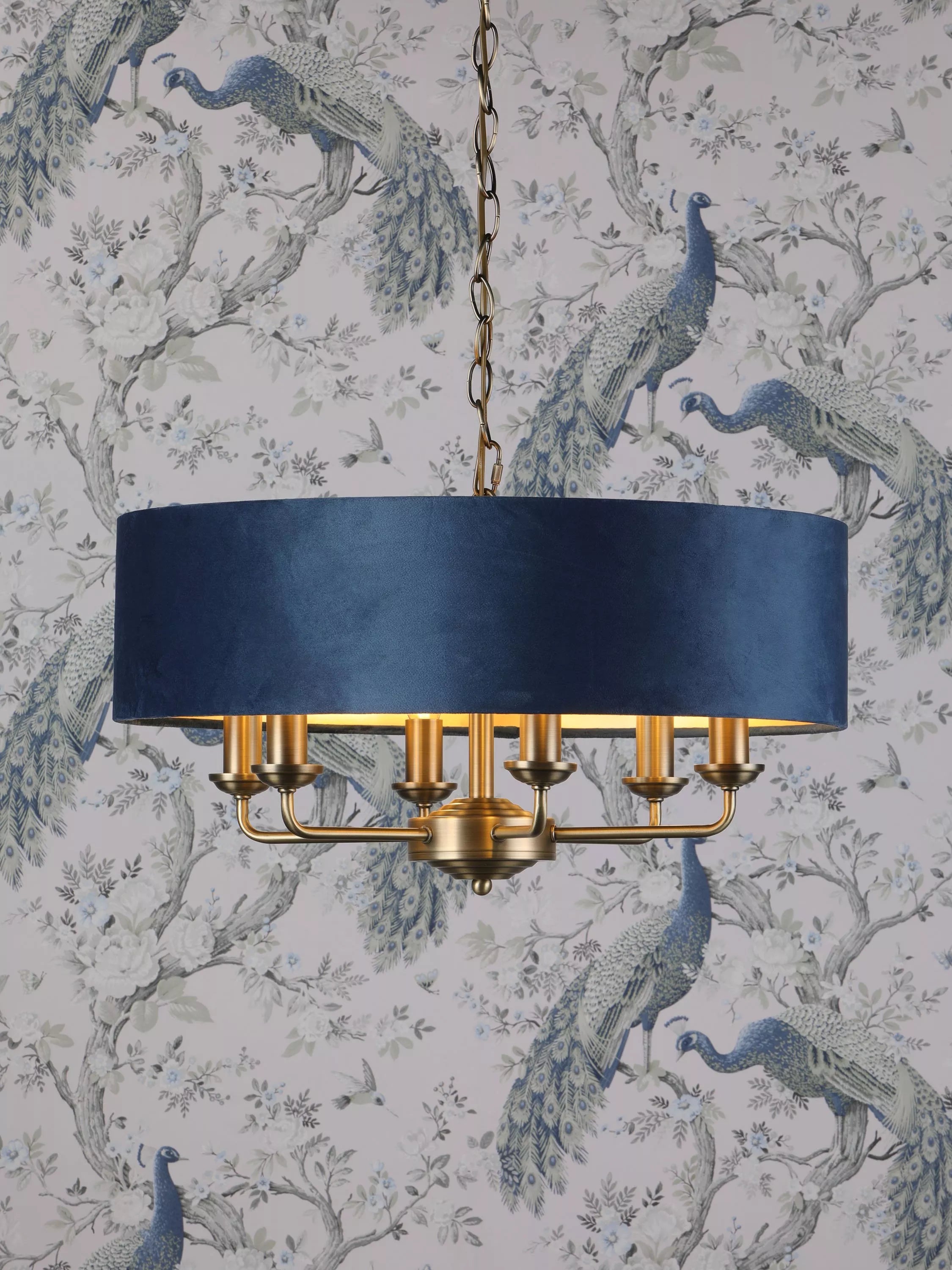 Laura Ashley Sorrento 6 Arm Ceiling Light Polished