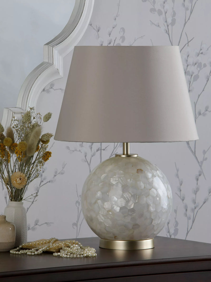 Laura Ashley Mathern table lamp with mother of pearl - British product
