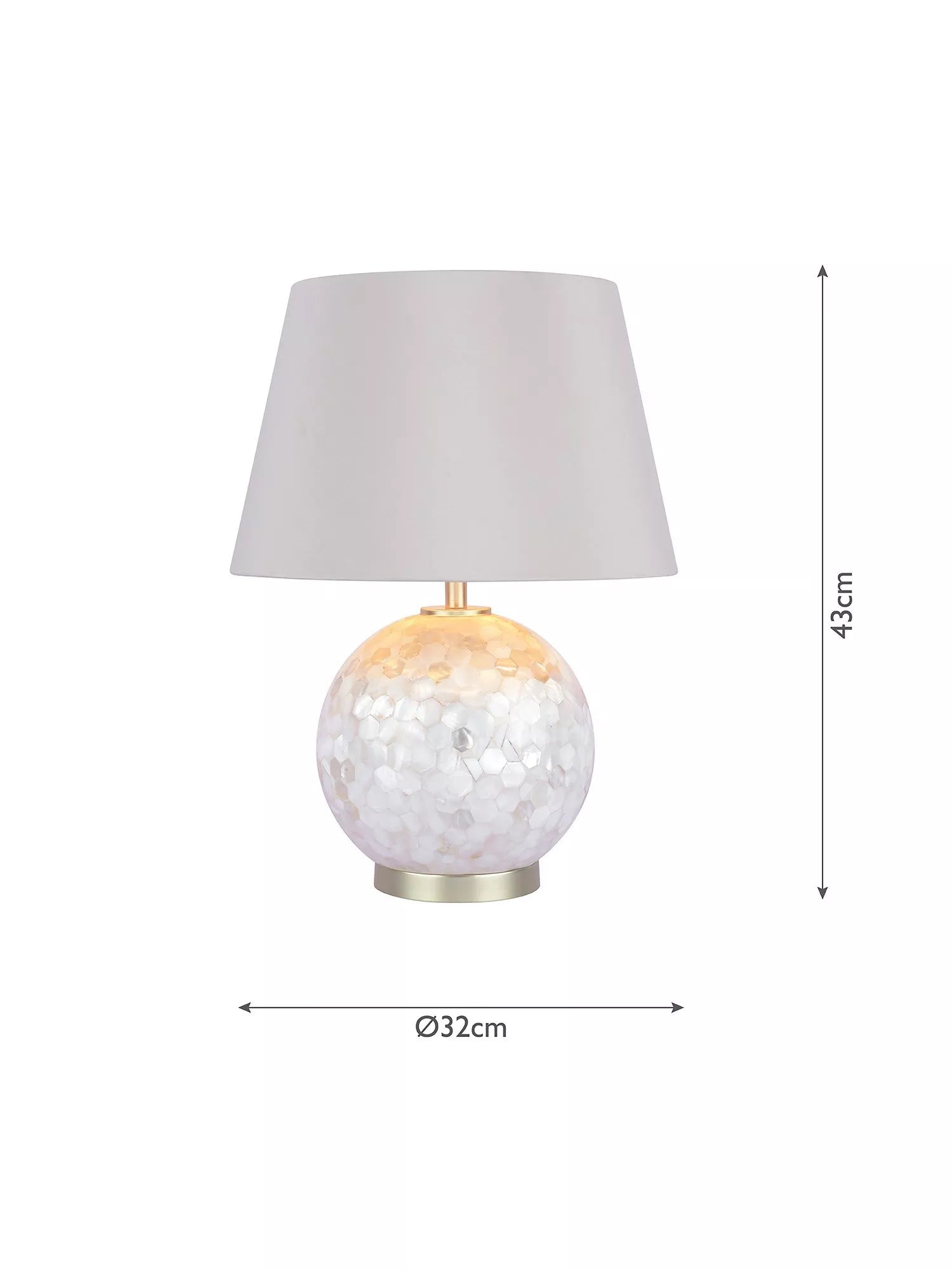 Laura Ashley Mathern table lamp with mother of pearl - British product