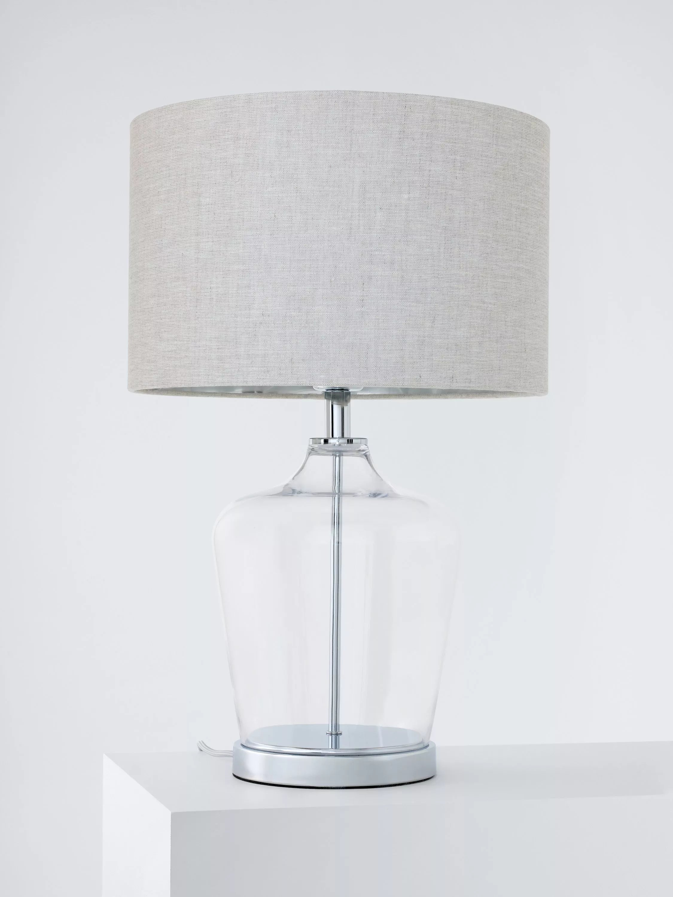 Laura Ashley Ockley touch table lamp polished chrome - British product