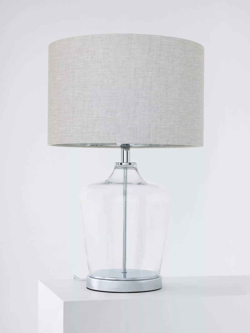 Laura Ashley Ockley touch table lamp polished chrome - British product