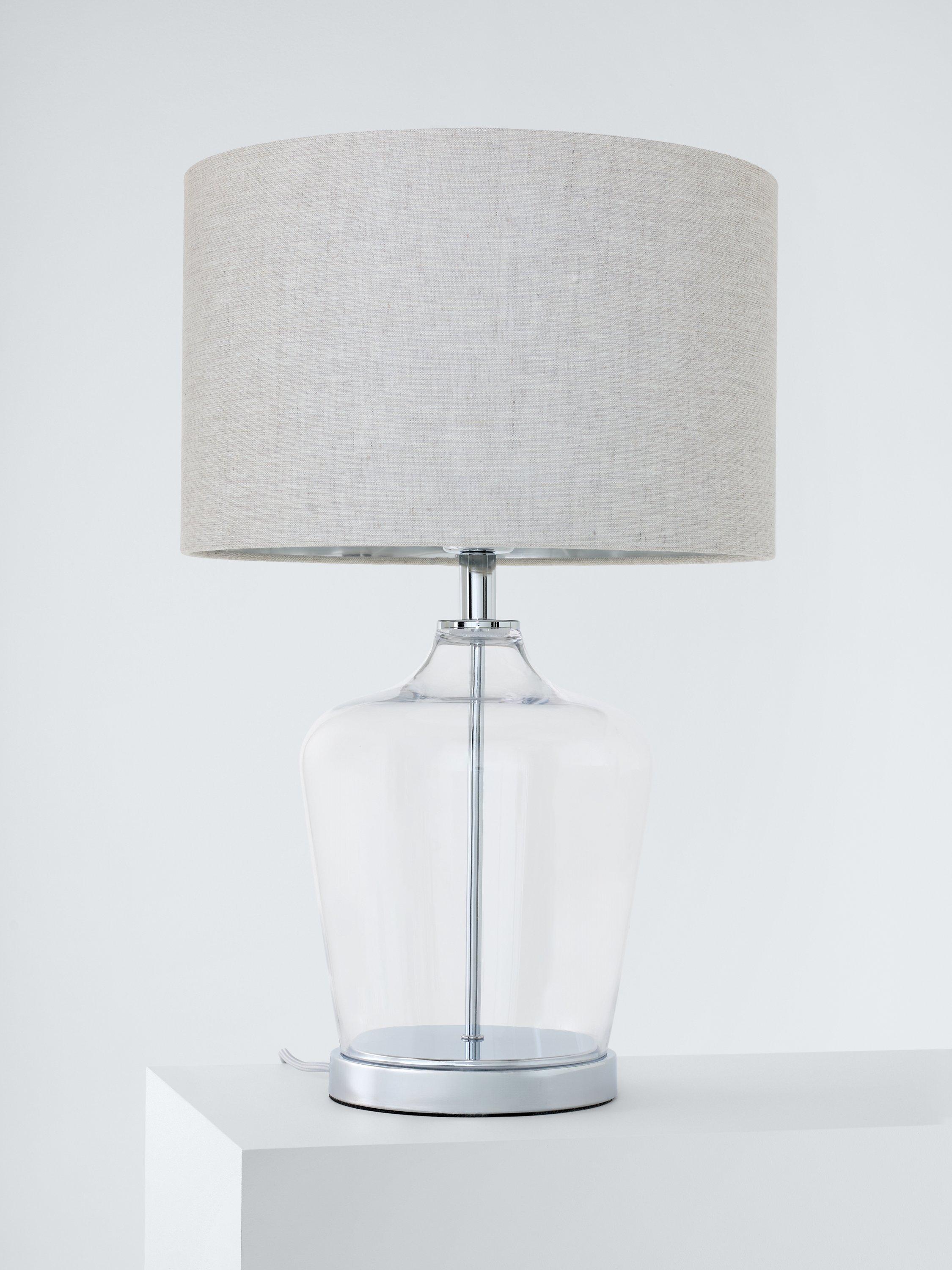 Laura Ashley Ockley touch table lamp polished chrome - British product