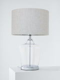 Laura Ashley Ockley touch table lamp polished chrome - British product
