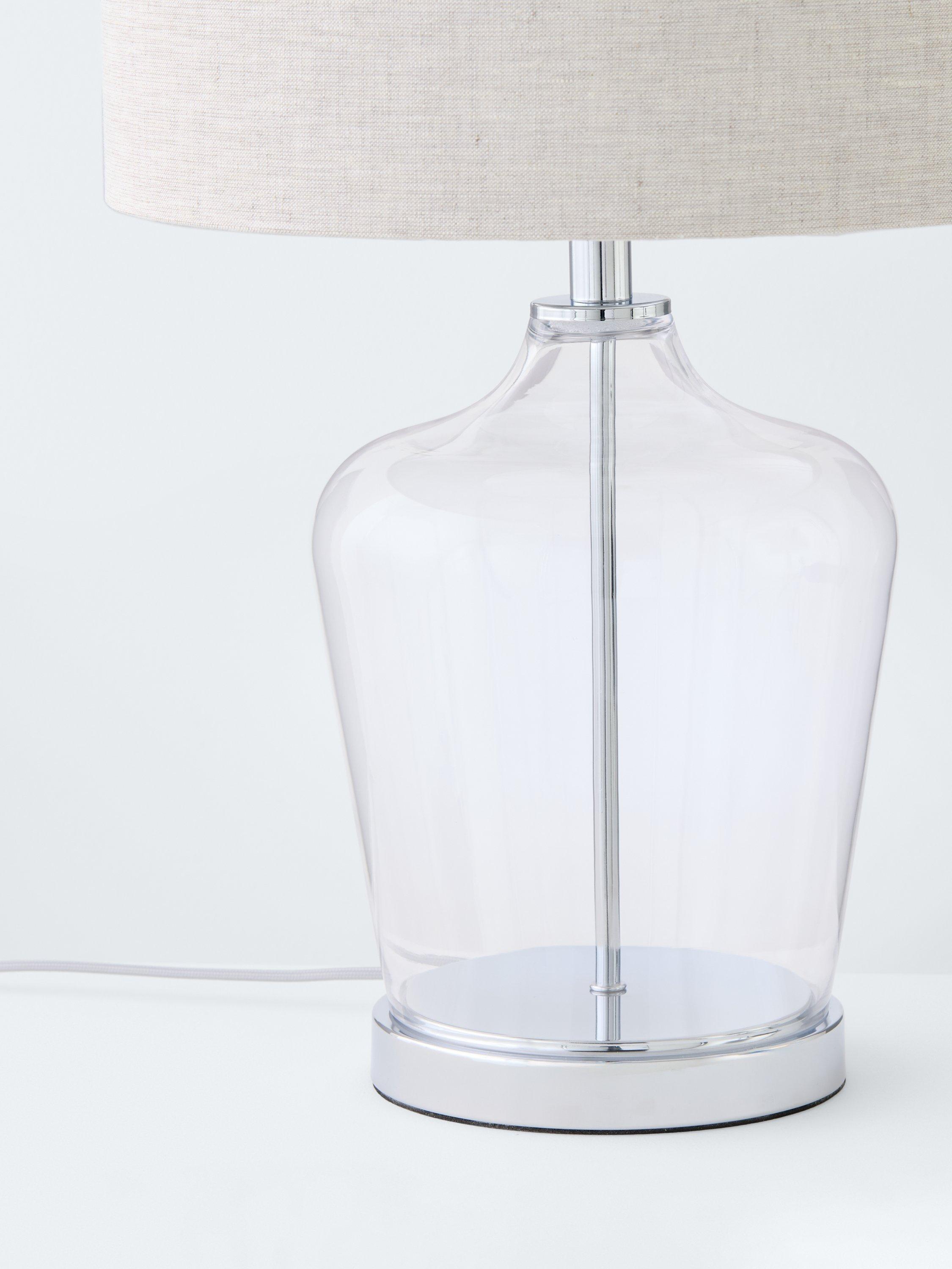 Laura Ashley Ockley touch table lamp polished chrome - British product