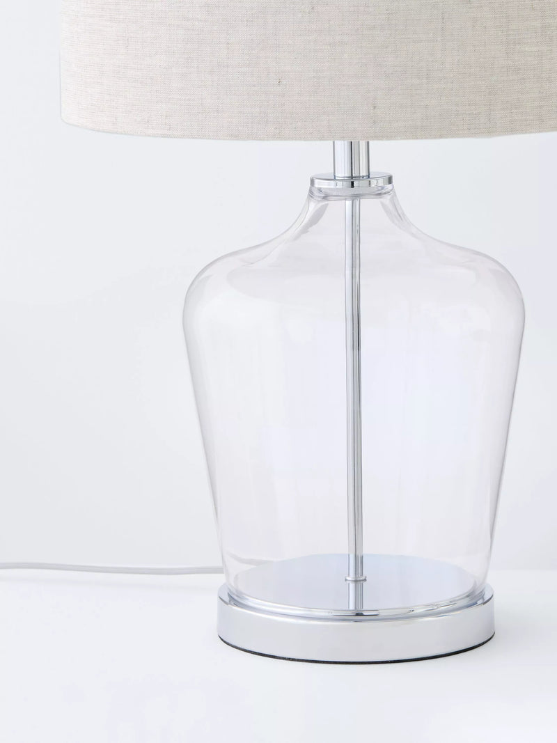 Laura Ashley Ockley touch table lamp polished chrome - British product