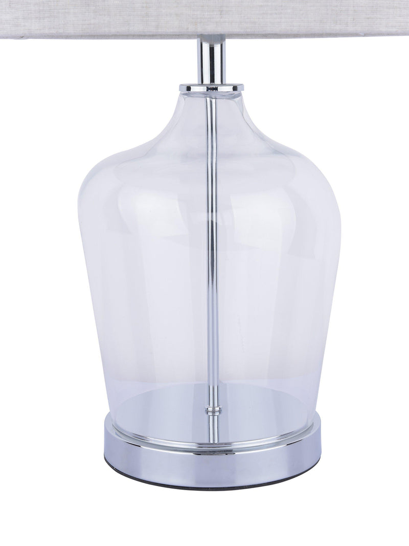 Laura Ashley Ockley touch table lamp polished chrome - British product