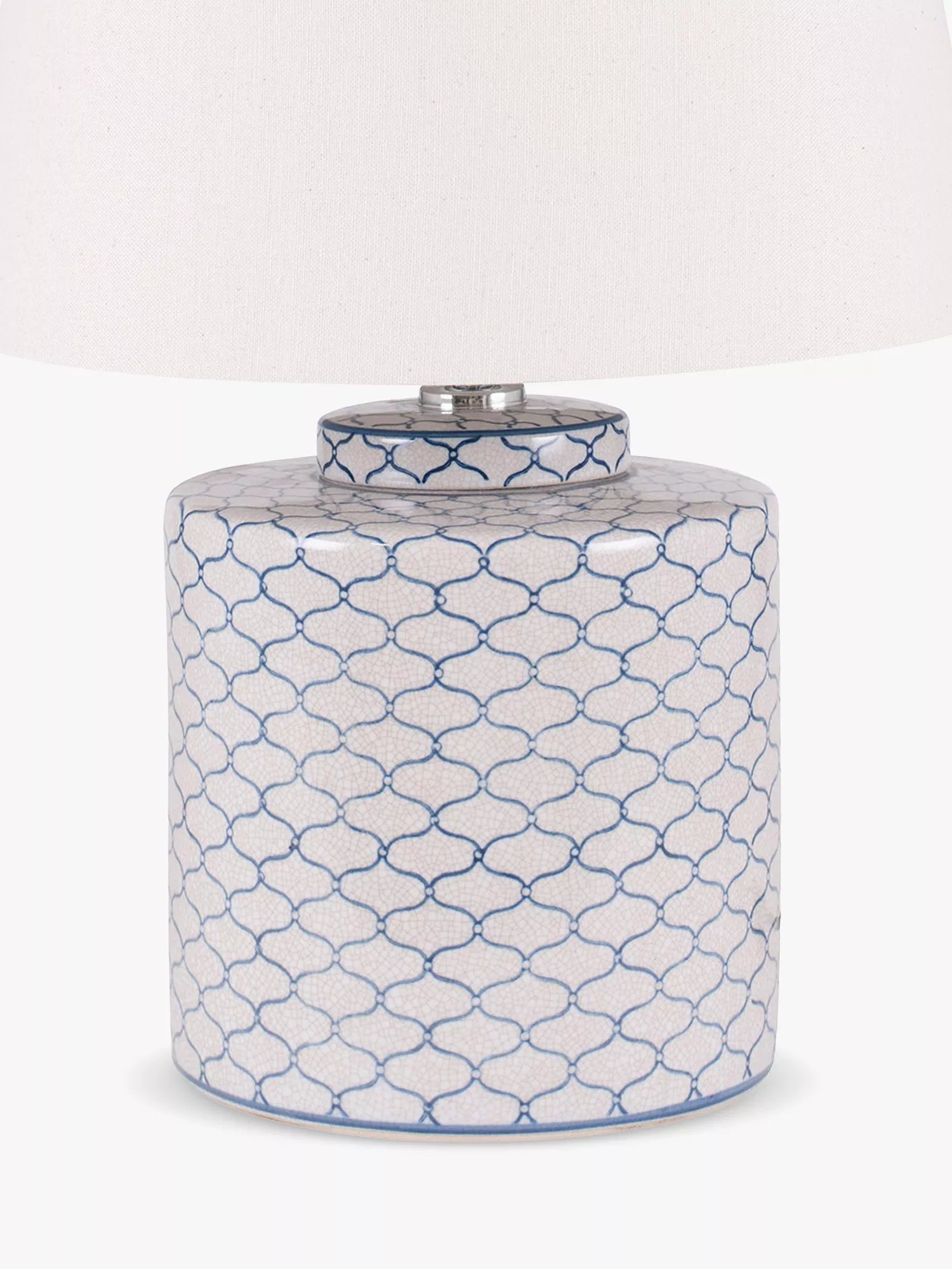 Pacific Demetri glazed ceramic table lamp, grey (British brand)