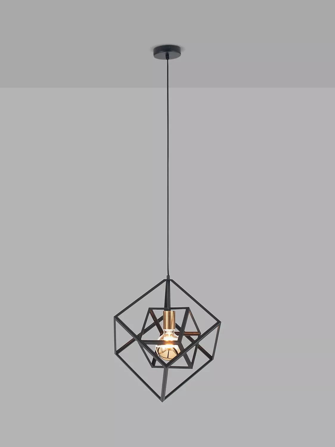 Pacific Alessio pendant ceiling light black matte, imported from the UK