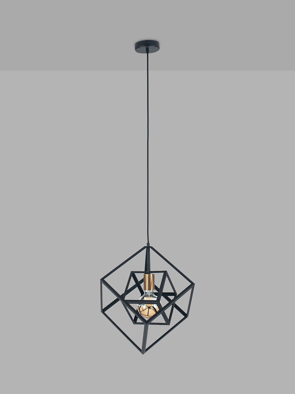 Pacific Alessio pendant ceiling light black matte, imported from the UK