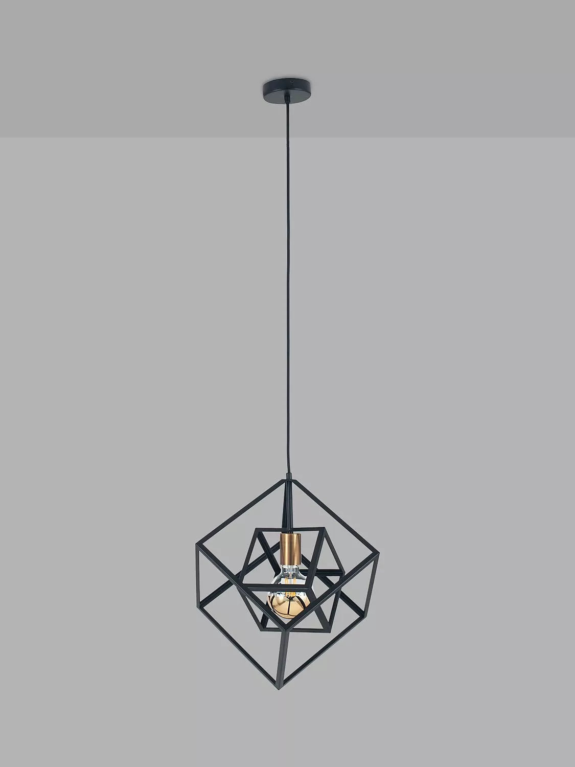 Pacific Alessio pendant ceiling light black matte, imported from the UK