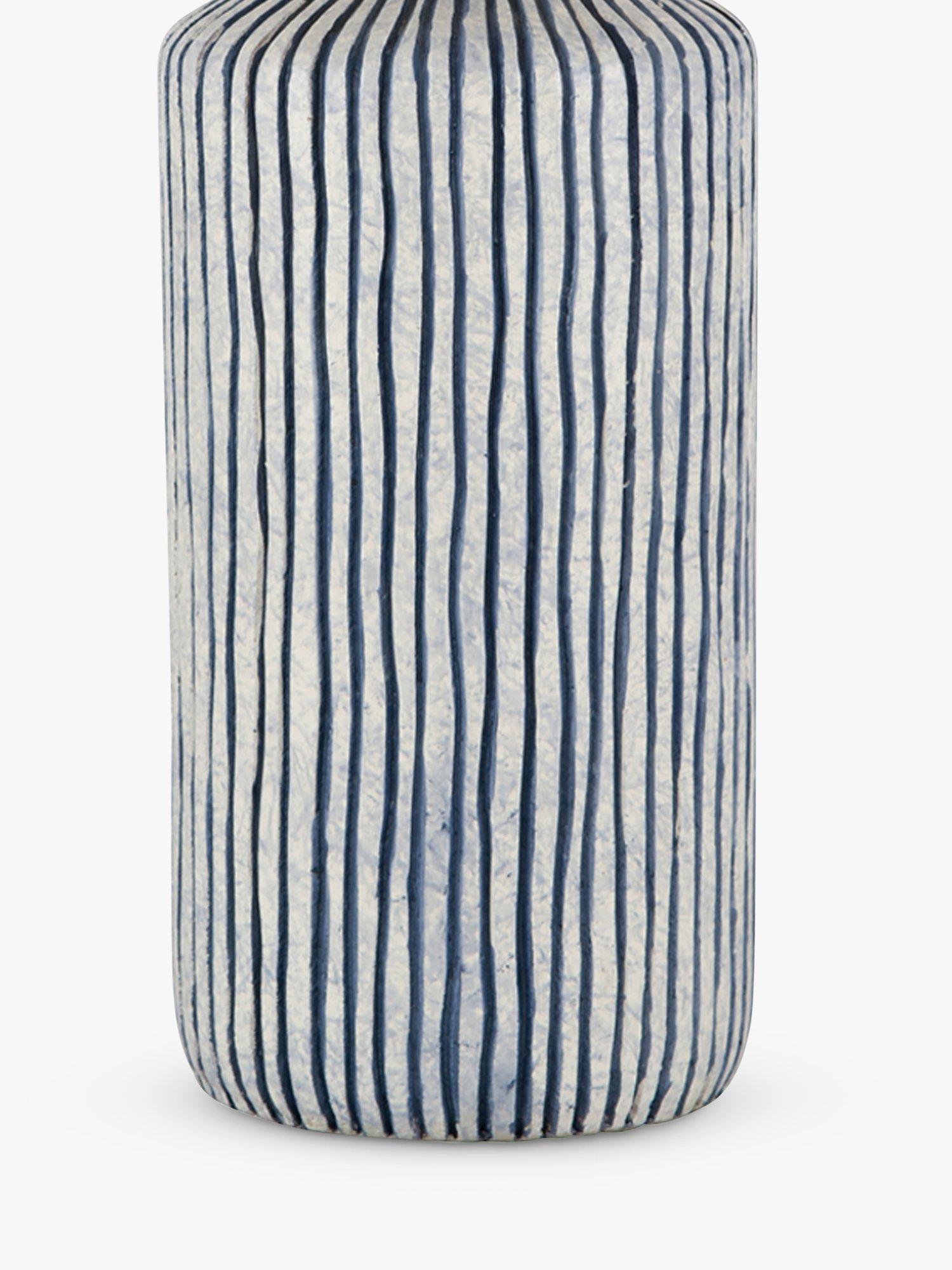 Pacific Bude glazed table lamp blue - British product