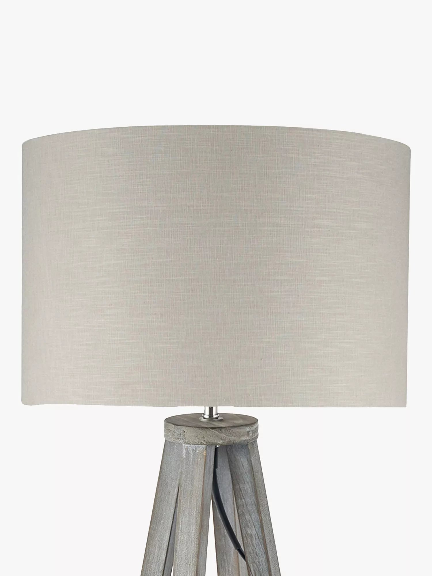 Pacific wooden table lamp grey Whitby, imported from the UK