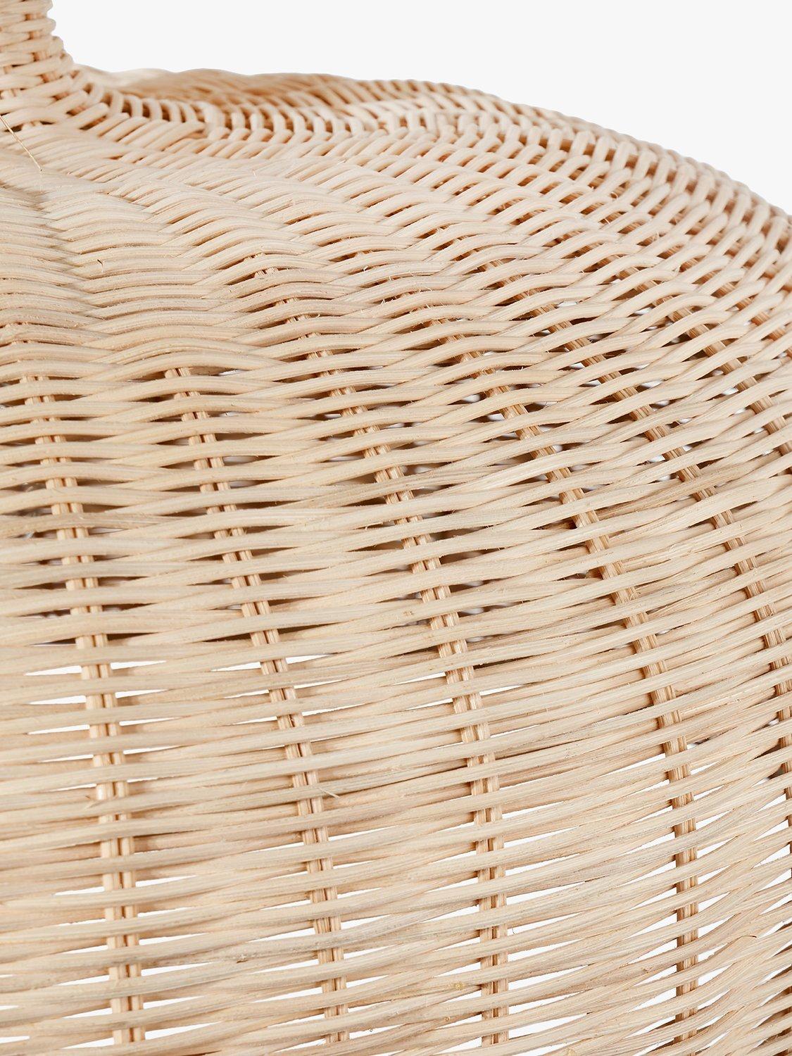 Pacific Caswell rattan dome pendant ceiling light natural finish British brand