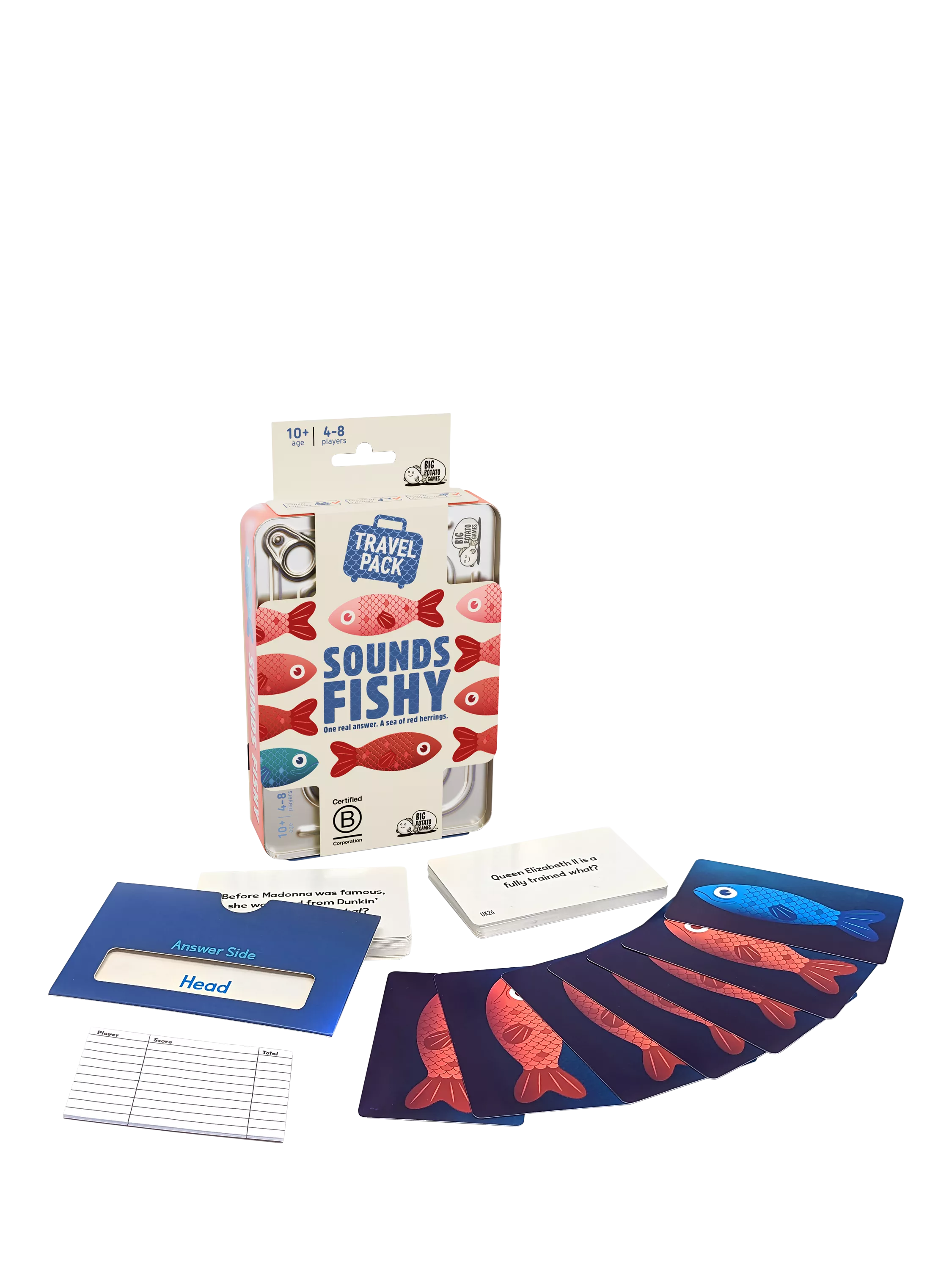 Big Potato Sounds Fishy Mini Travel Game - British product