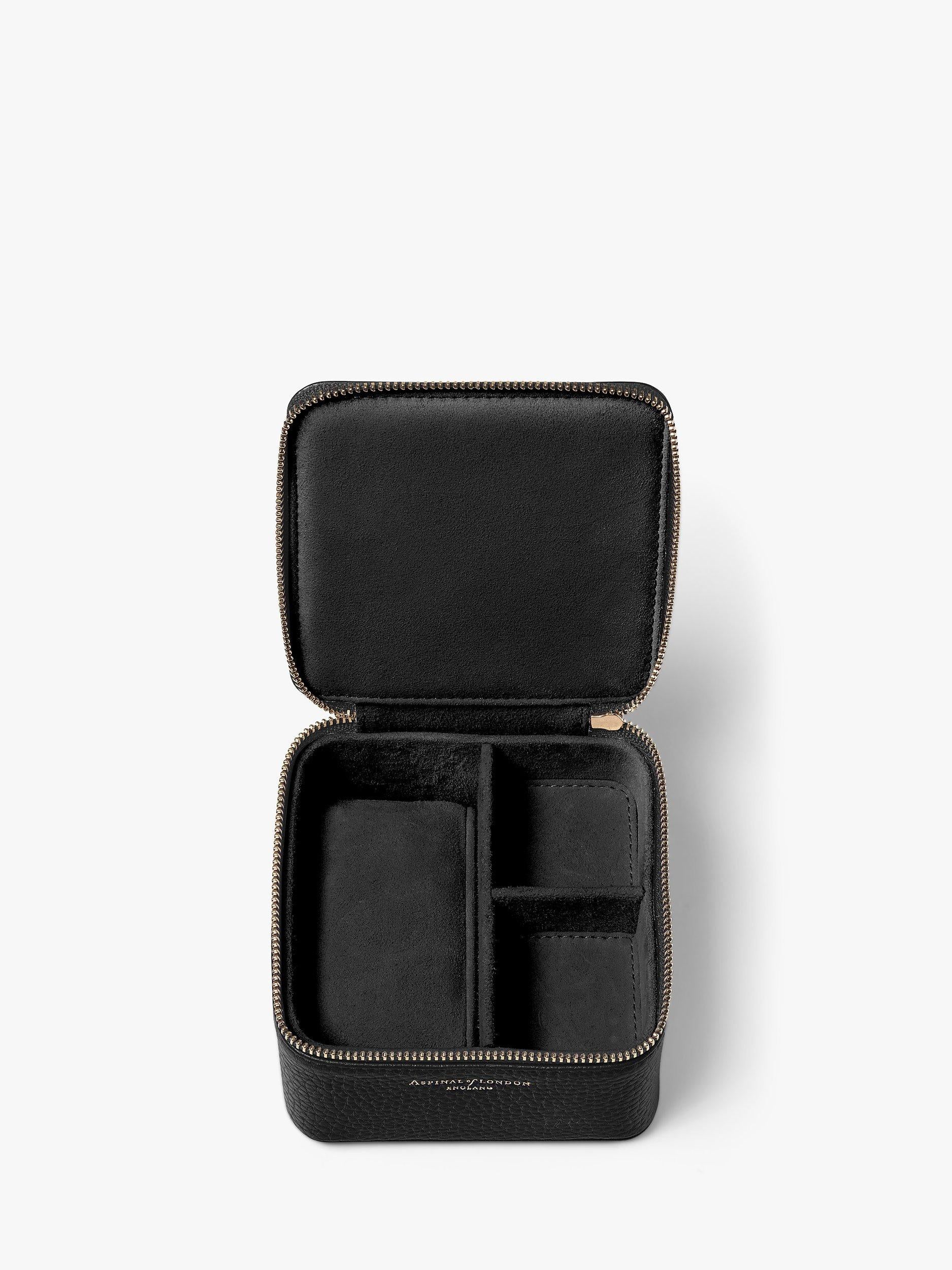Aspinal of London travel watch and ring box (British brand)