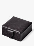 Aspinal of London small stud pebble leather box, imported from the UK