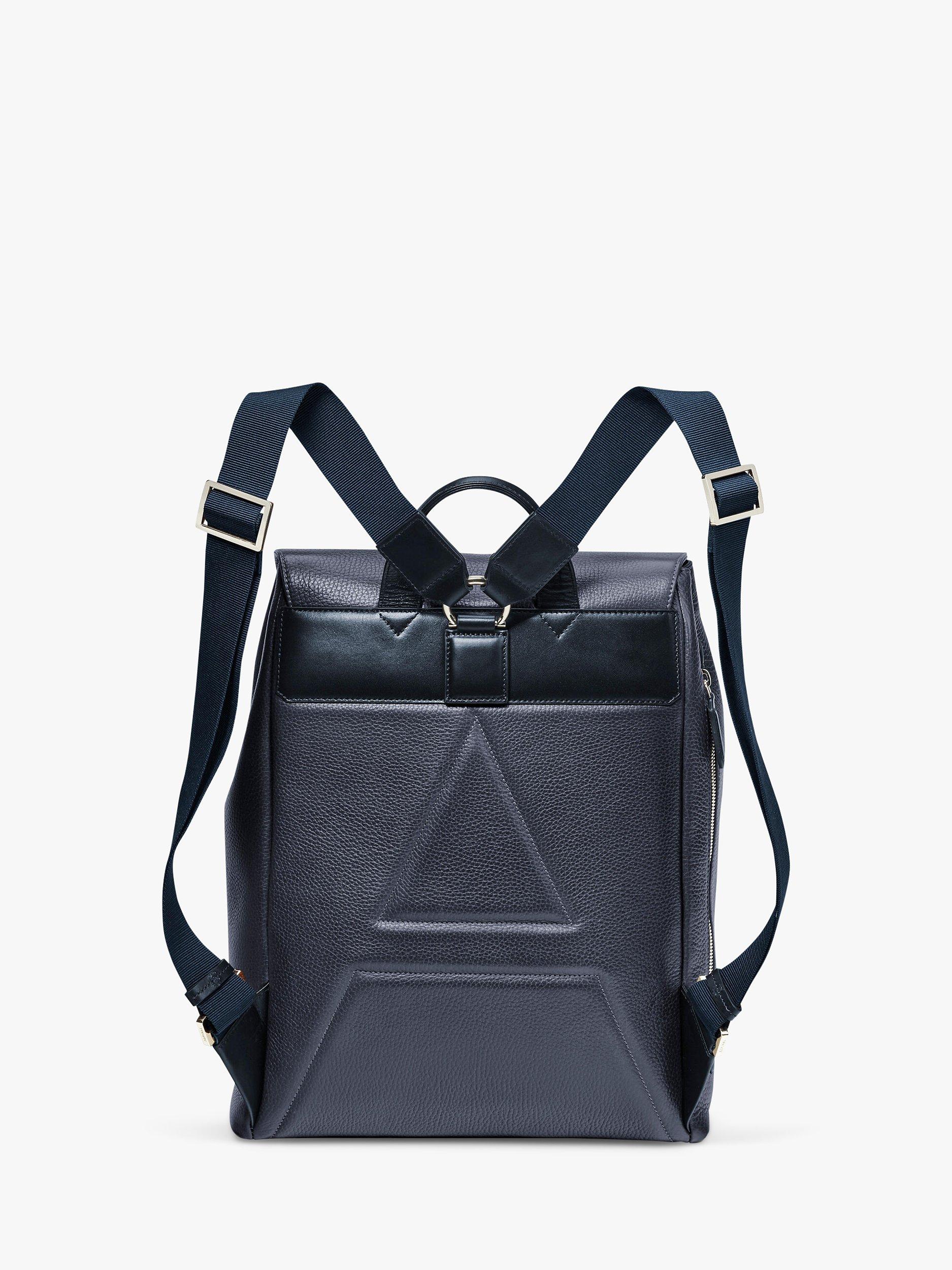 Aspinal of London Reporter Leather Backpack, imported from the UK