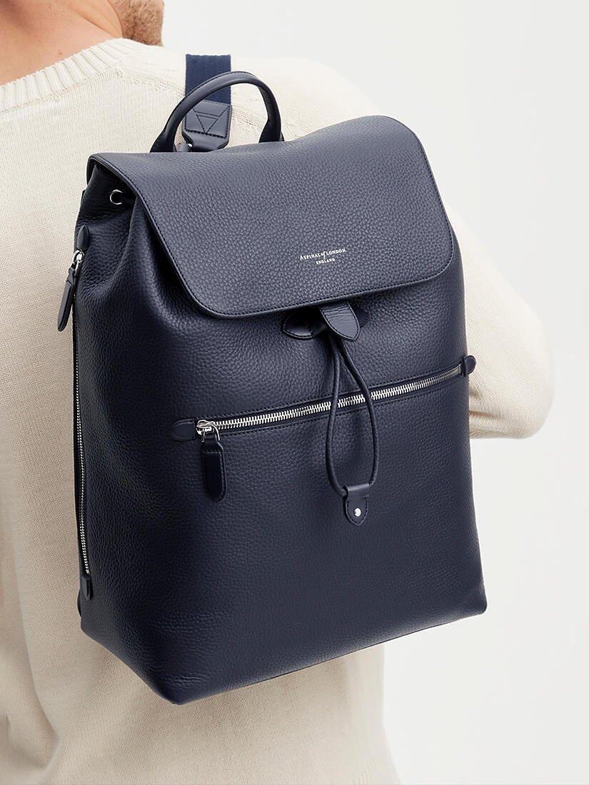 Aspinal of London Reporter Leather Backpack, imported from the UK