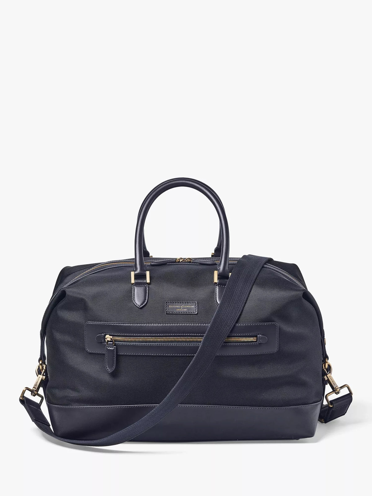 Aspinal of London nylon gym bag navy (British brand)