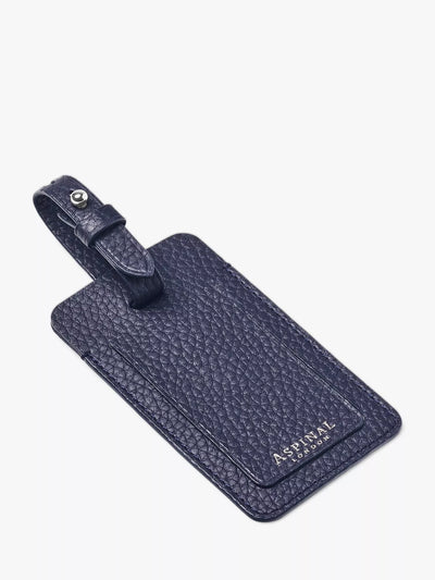 John Lewis Aspinal of London Pebble Leather Luggage Tag 11.4 x 6.6cm- Buy online at McGrocer