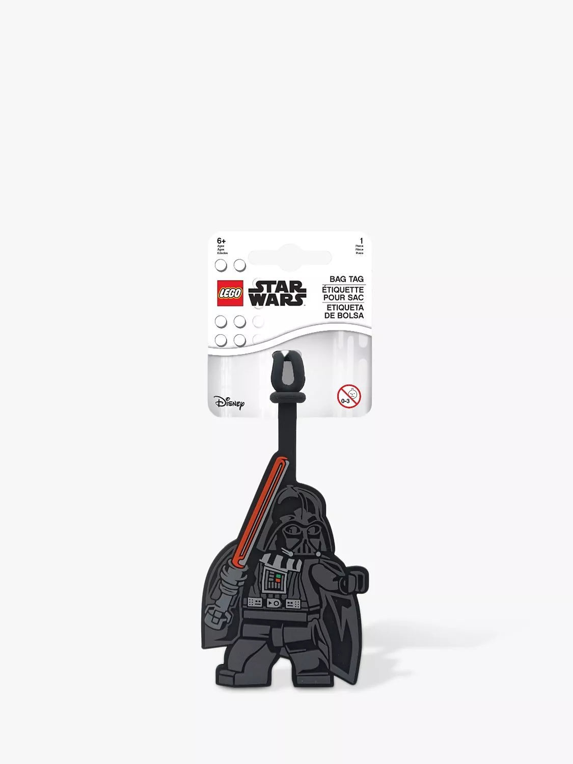 LEGO Star Wars Darth Vader luggage tag, UK version