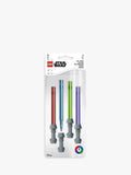Set of 4 LEGO gel pens with red, blue, green, and purple ink, UK version