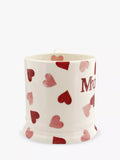 Emma Bridgewater Pink Hearts 'Mummy' mug 300ml - British product