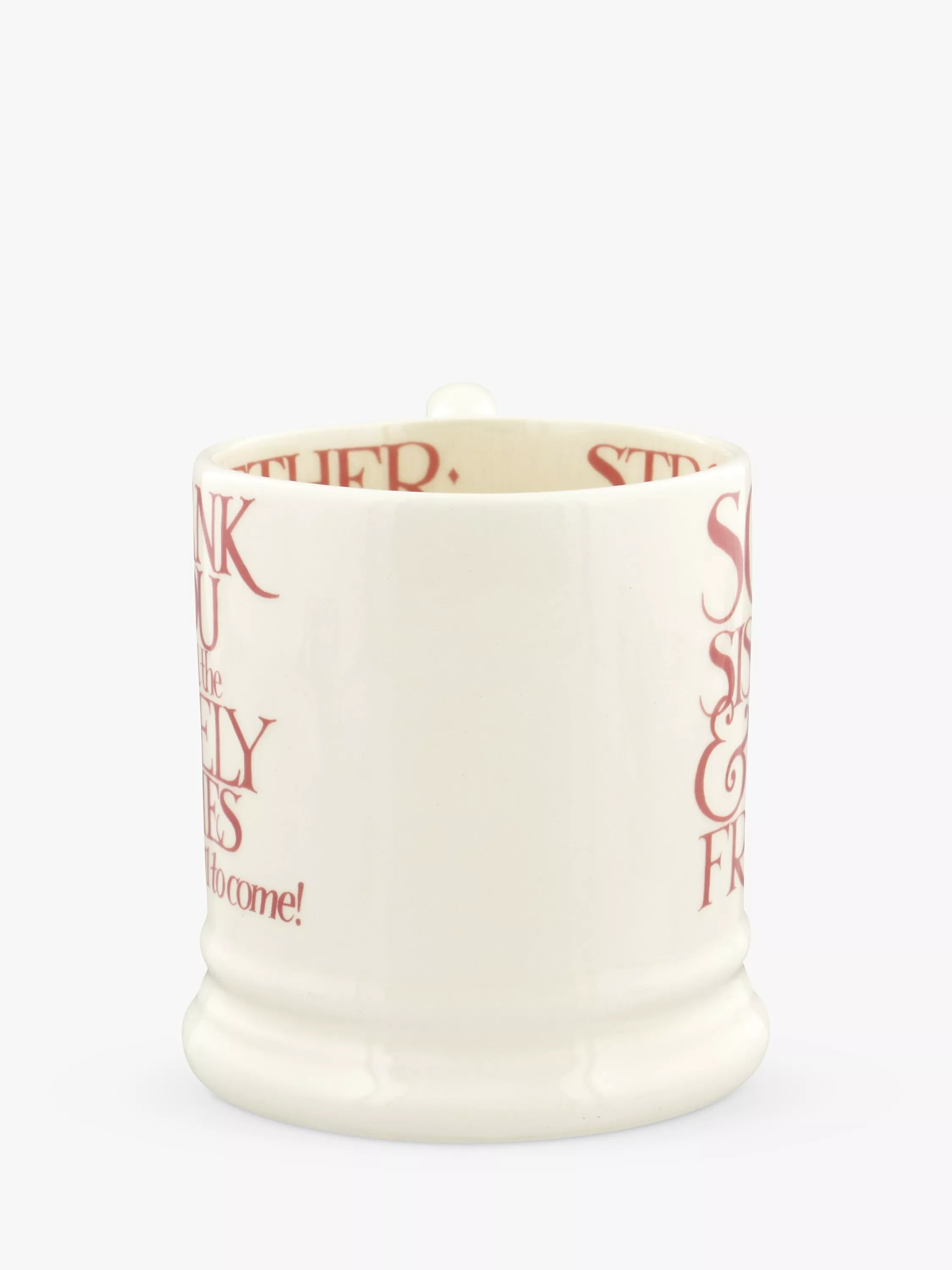 Emma Bridgewater Pink Toast Soul Sisters mug 300ml - British product