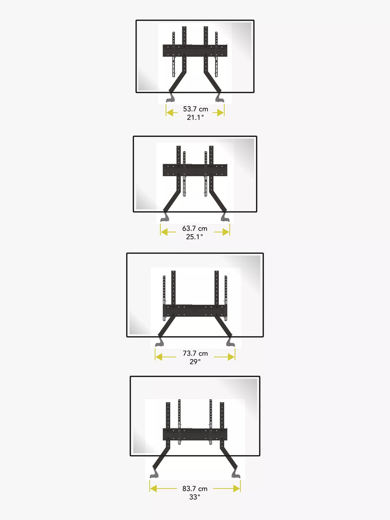 AVF QB600S TV stand for large TVs 55-100 inches (British brand)