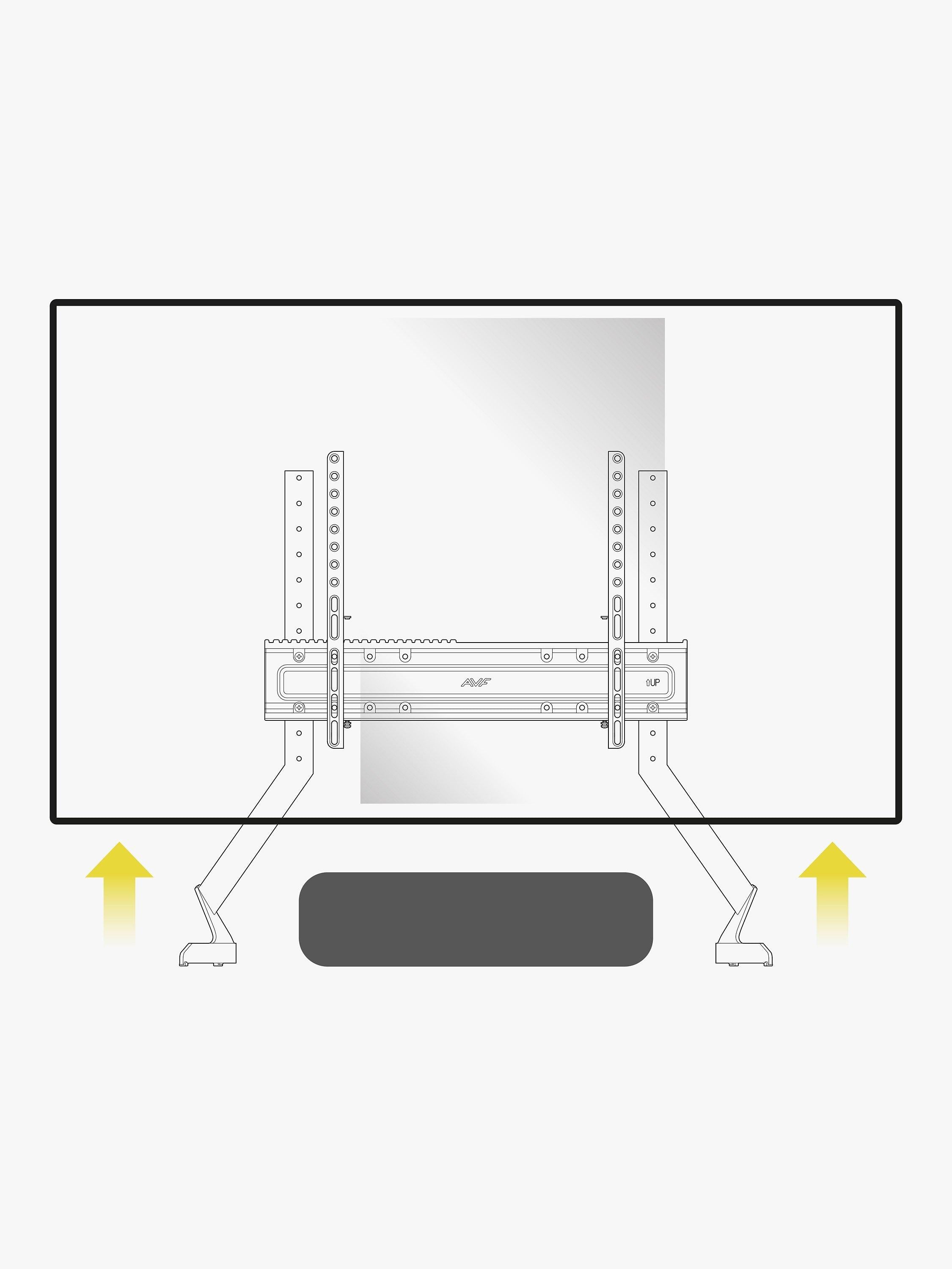 AVF QB600S TV stand for large TVs 55-100 inches (British brand)