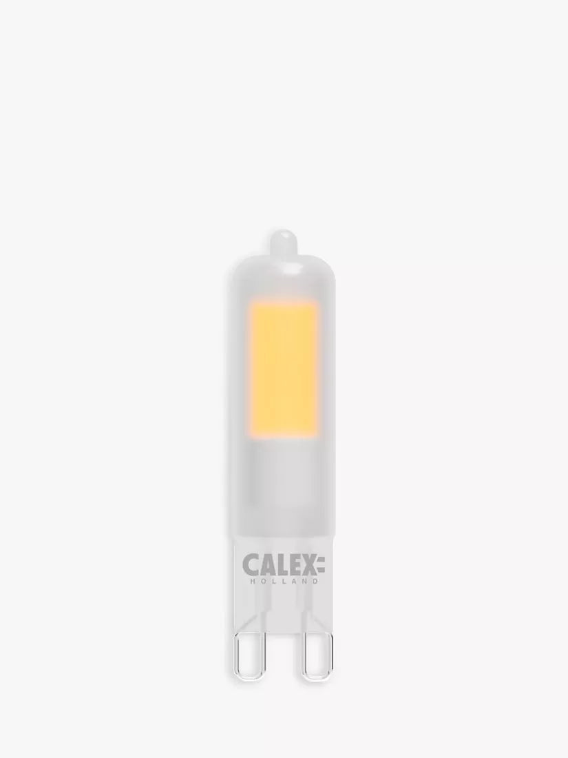 Calex 2W LED G9 frosted light bulb (British brand)